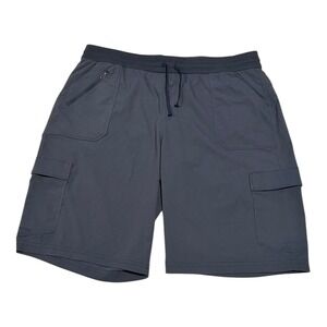 KUHL Mens XL Radikl Pull On Cargo Shorts Gray‎ Hiking Casual Activewear